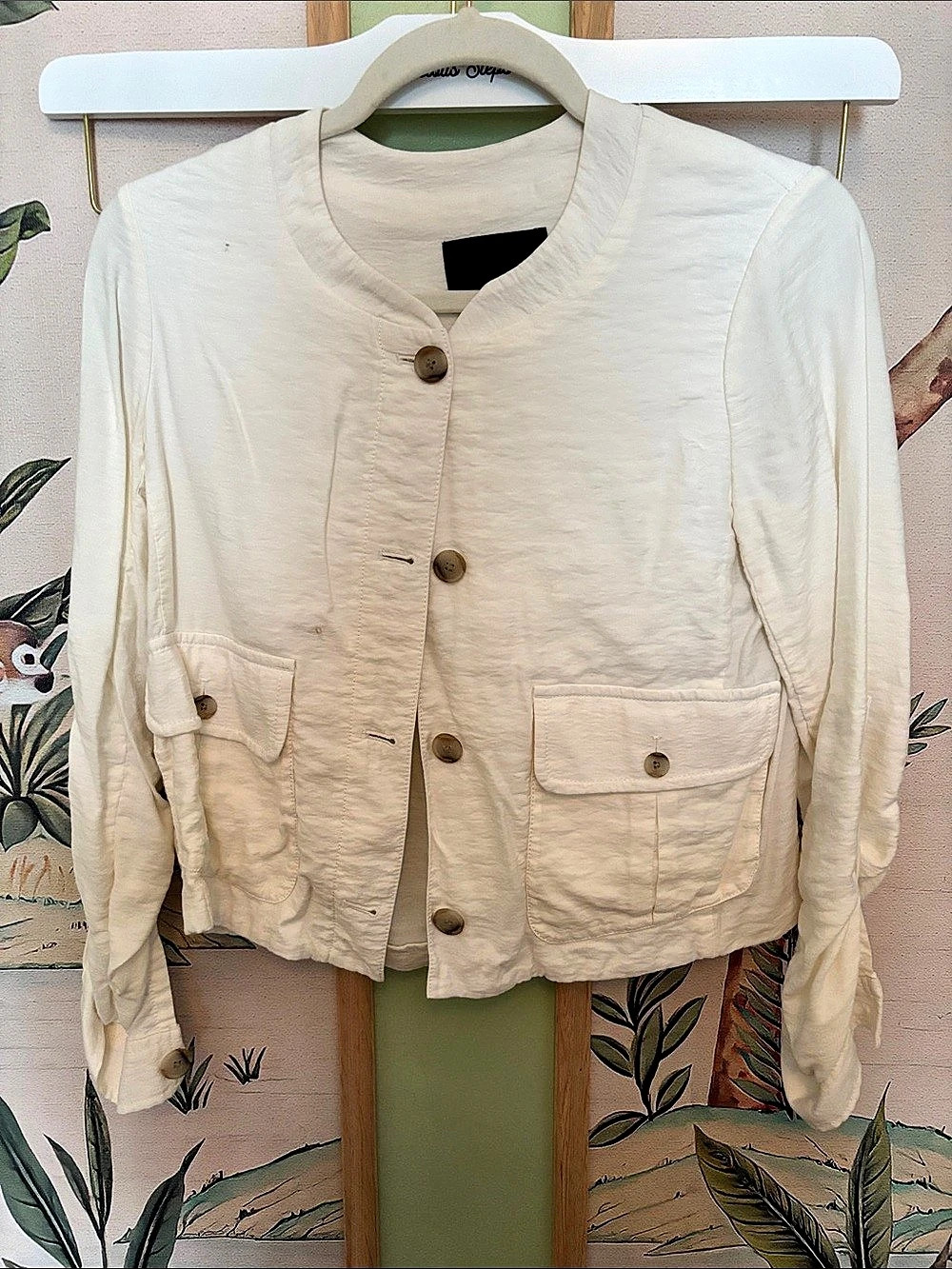 Banana Republic Utility Jacket White Size 0